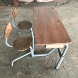 Bureau double écolier 1950