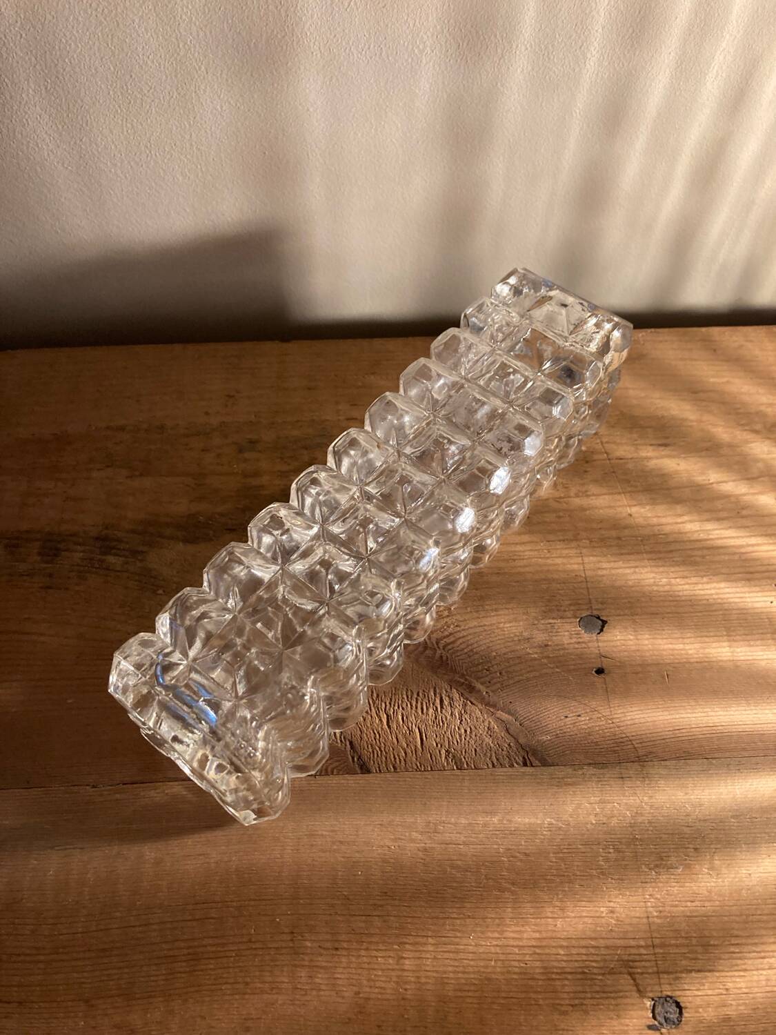 Bubble glass vase