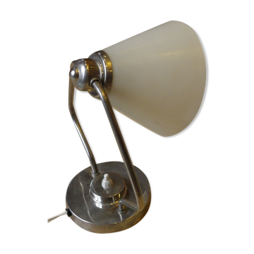 Chrome art deco table lamp