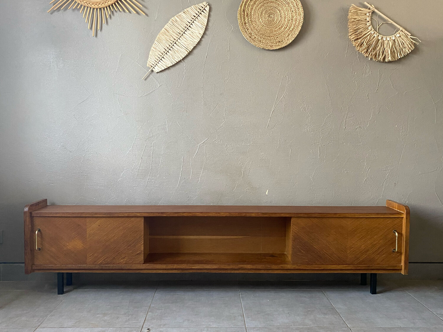 Vintage wooden row from the 50s-60s