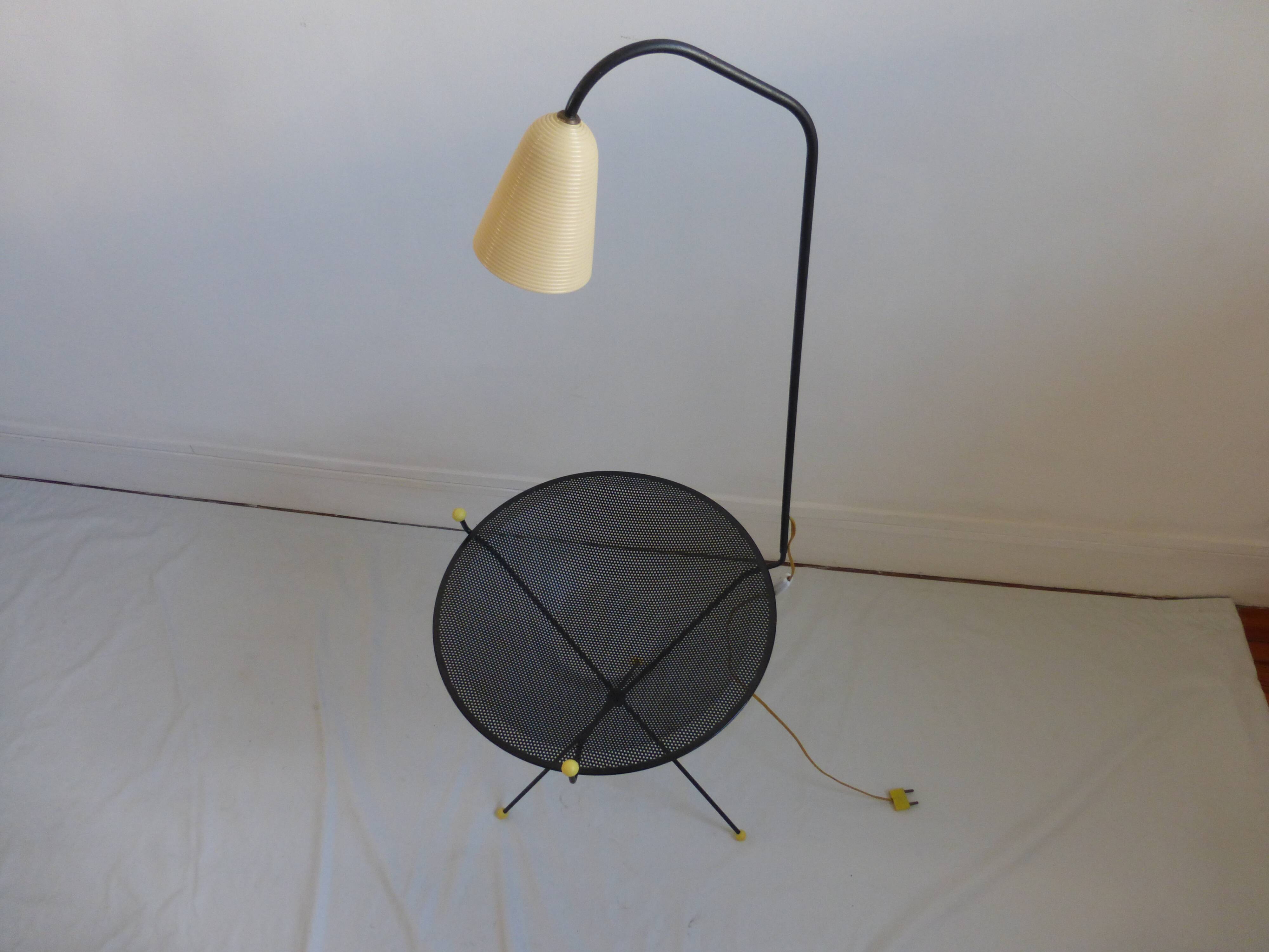 Side table with lamp,1950s