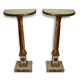 Pair of brackets half moon