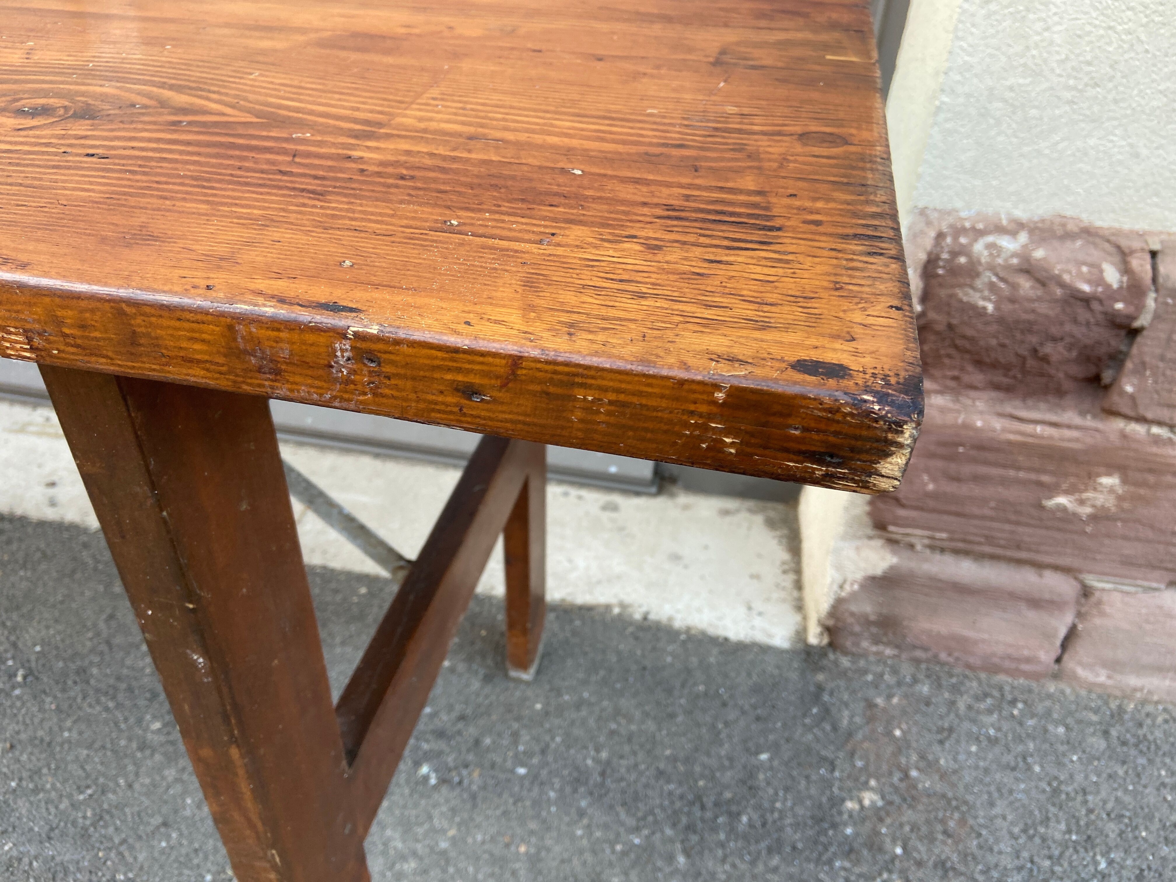 Table champêtre de brasserie terrasse pliante