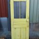 Old fir glass door