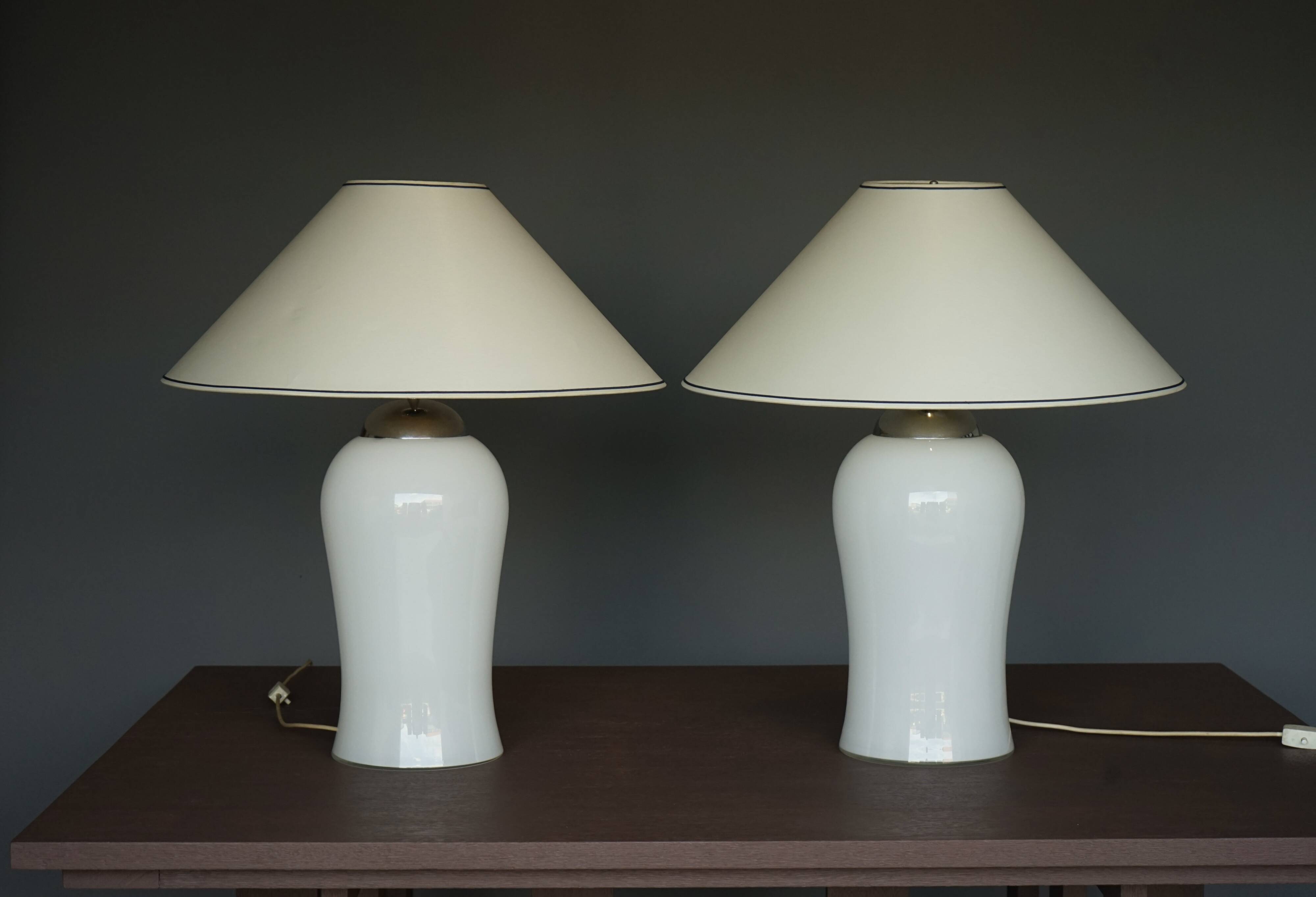 Murano Glass Table Lamps Model Tschung by Ingo Maurer for M Design, 1970s