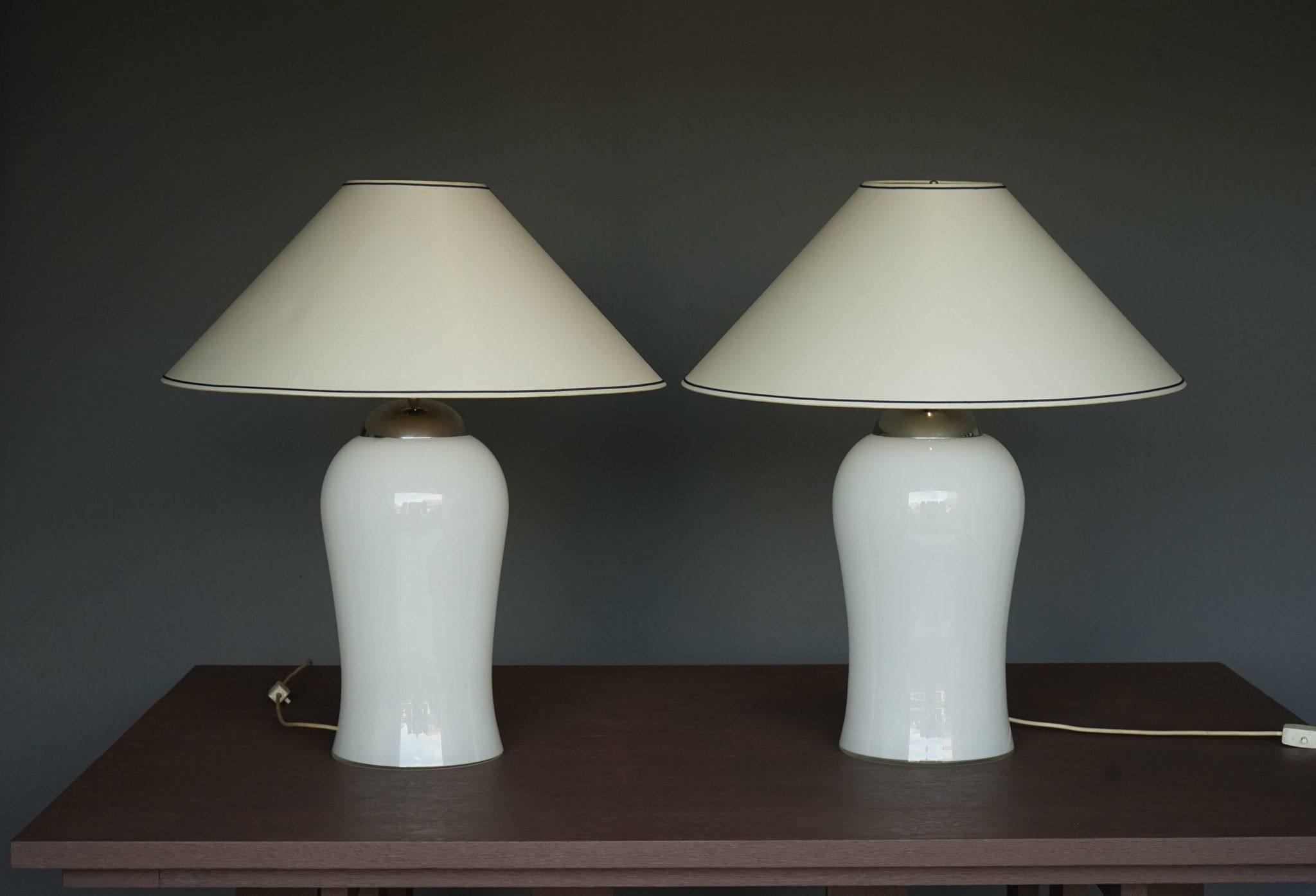 Murano Glass Table Lamps Model Tschung by Ingo Maurer for M Design, 1970s
