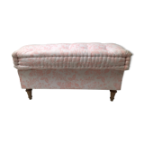 Vintage fabric bench end bed