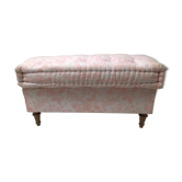 Vintage fabric bench end bed