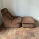 70' fireside chair and ottoman