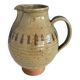Vintage enameled terracotta pitcher carafe