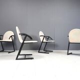 Postmodern dining chairs, 1980s