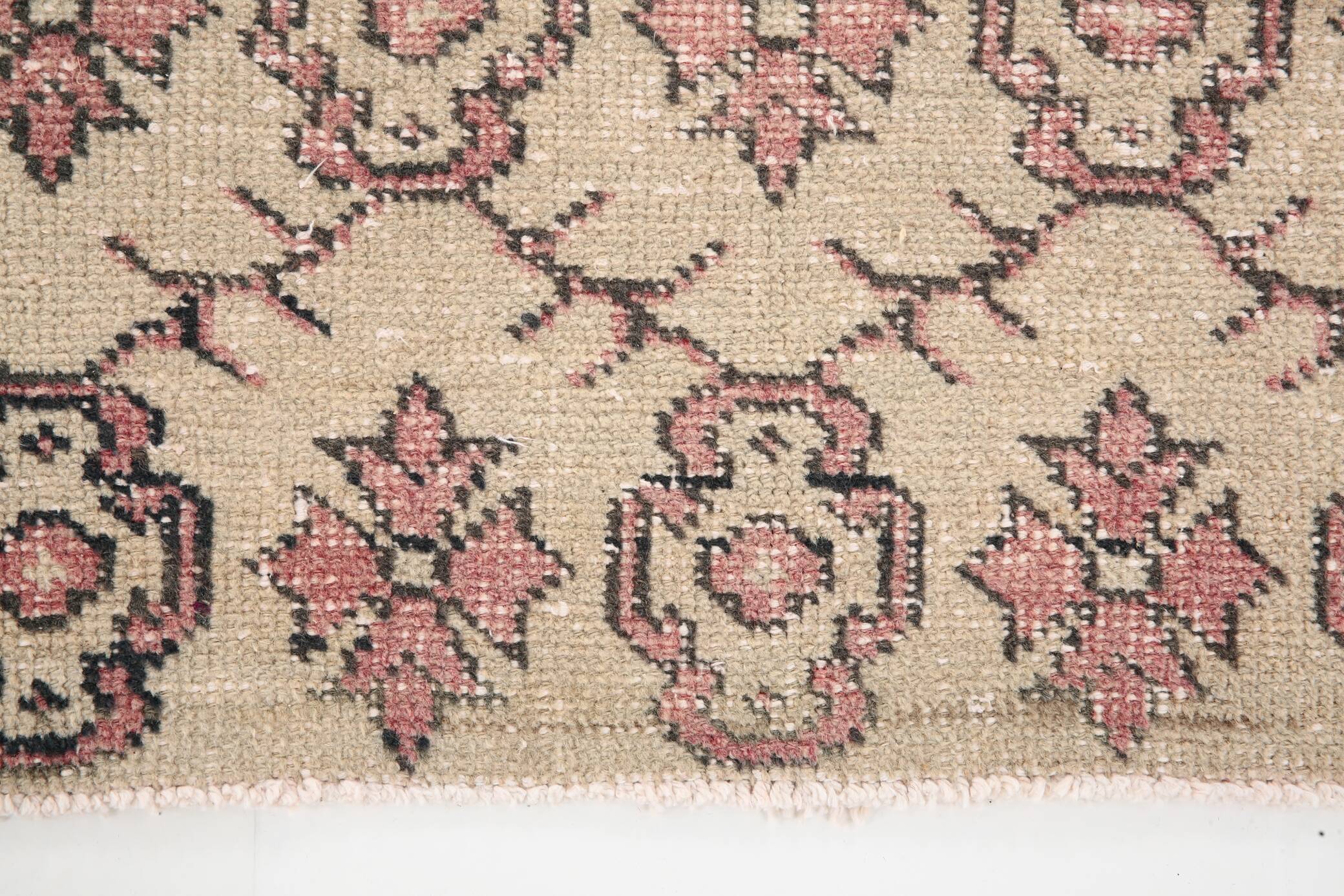 4x7 Rug For Living Room Soft Pastel Vintage Rug, 117x213Cm SK 3456