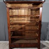 Chiffonnier en ronce d’acajou, époque Restauration – Début XIXe