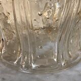 Vintage glass tulip hanging lamp