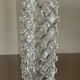 Vintage vase in molded glass and glass paste
