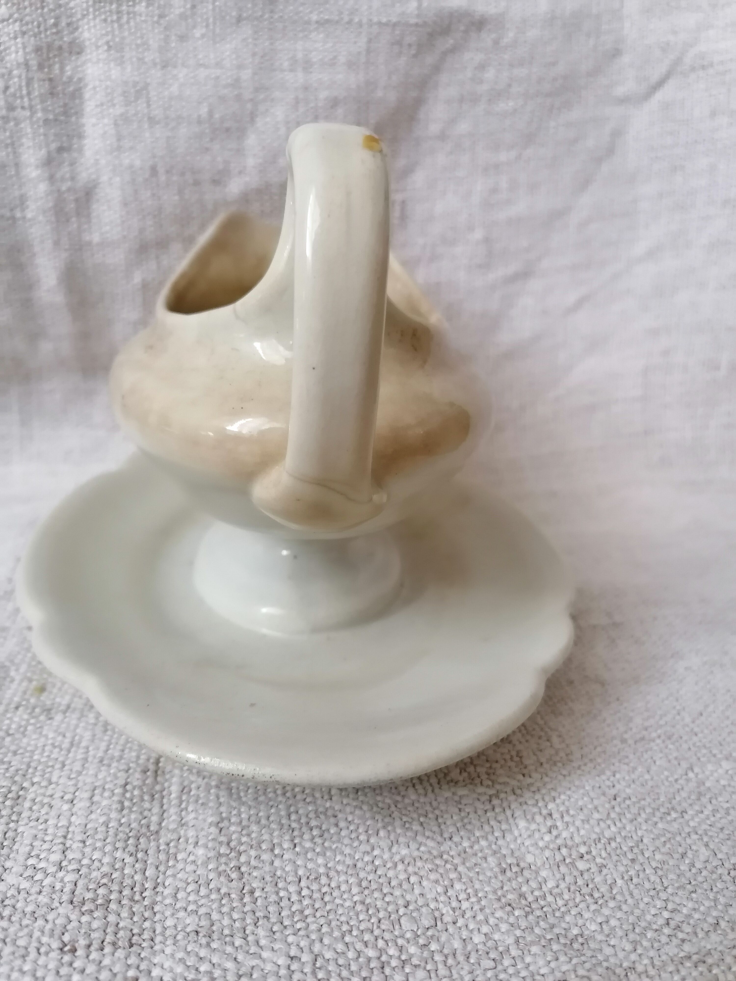 Earthenware gravy boat Petrus Regout
