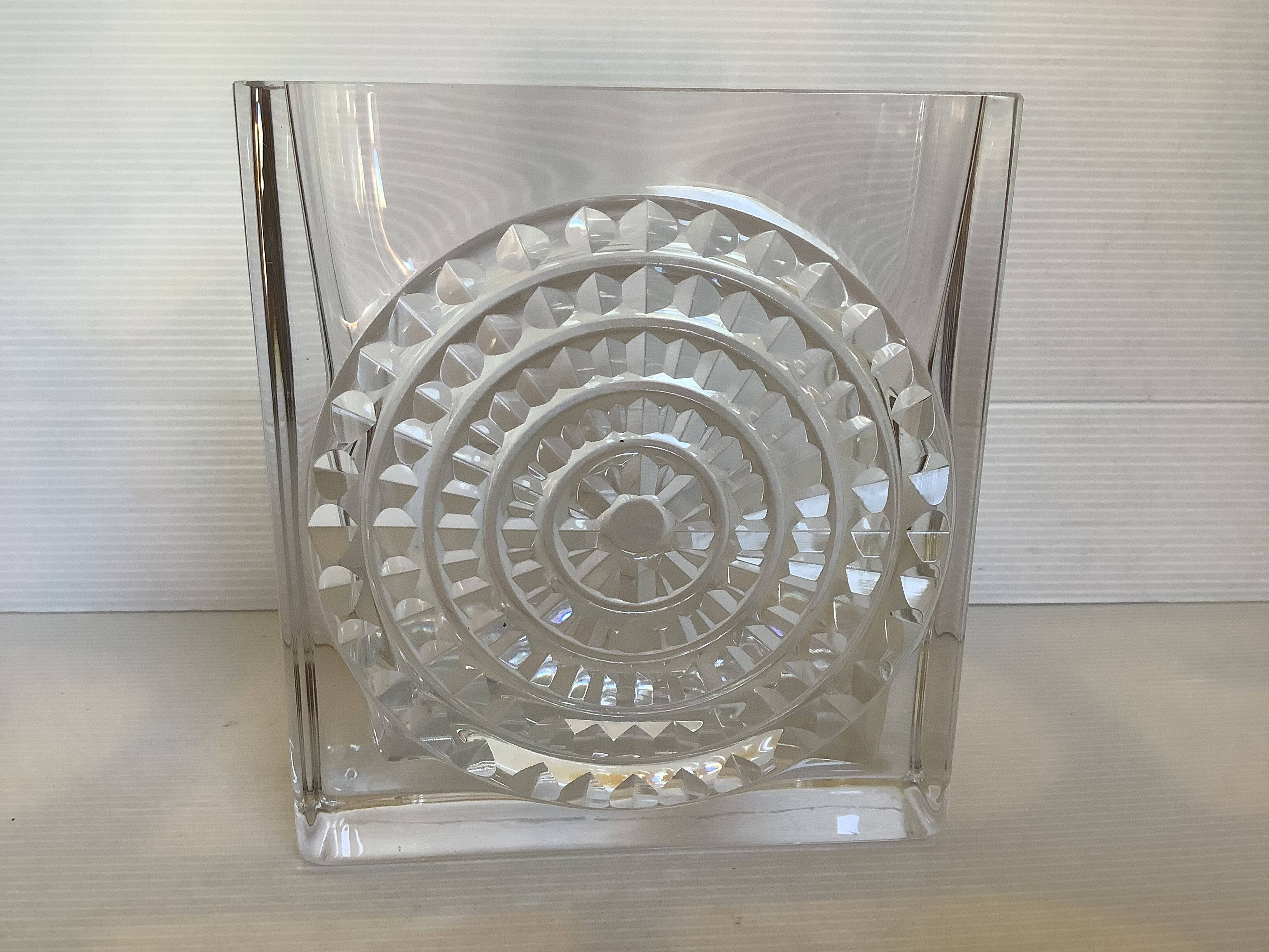 Diamond point crystal vase Germany