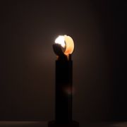 Lampe de table halogène design des années 1980