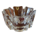 Vintage orrefors small crystal corona bowl , design by lars hellsten, sweden 1970s