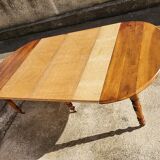 Table 6 feet in walnut with 3 extensions of the xix th century n23