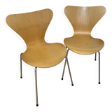 Set of 2 Serie 7 chairs (3107) by Arne Jacobsen / Fritz Hansen
