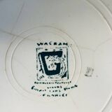 Flat ironstone plate from Givors