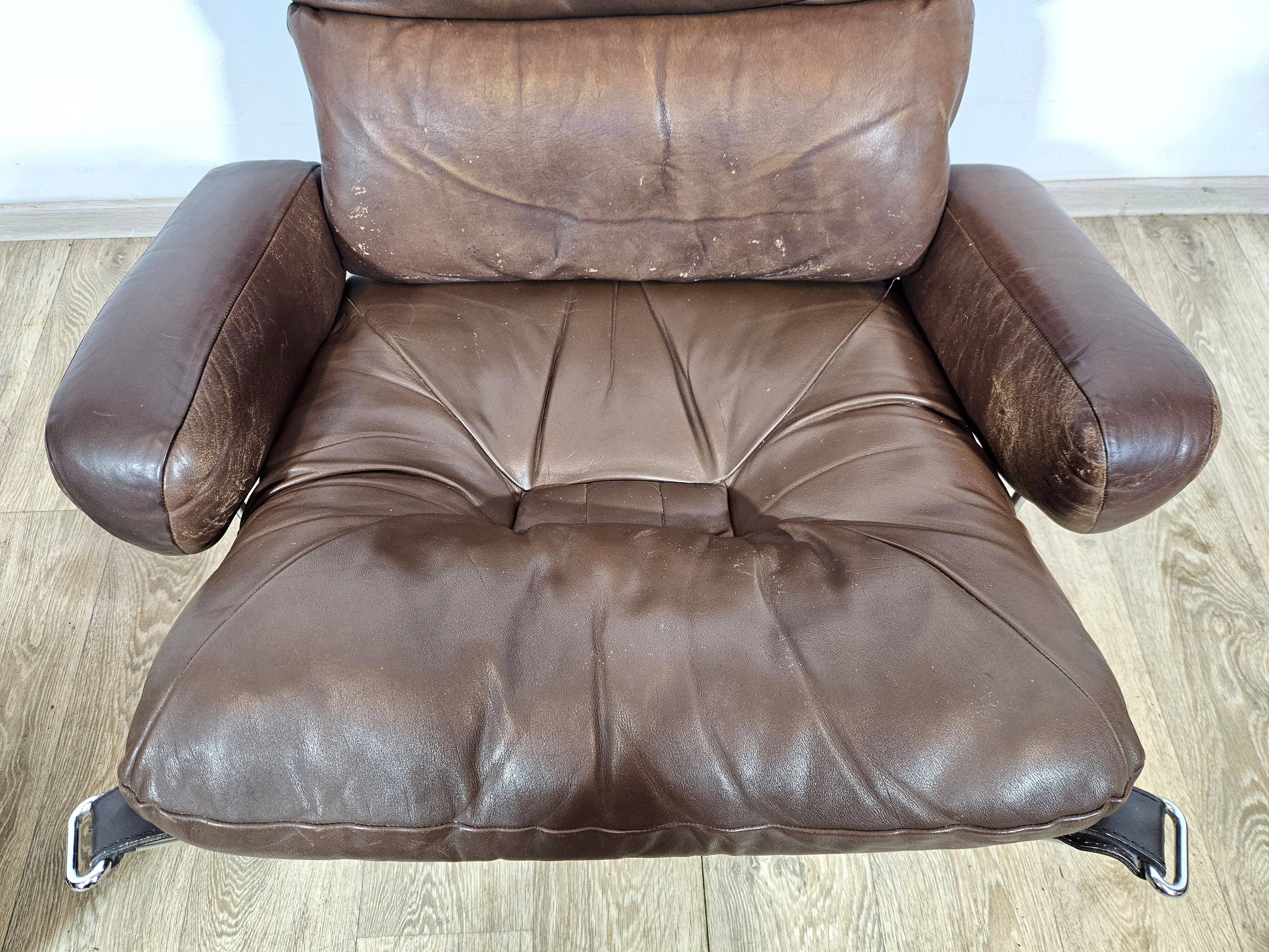 Armchair with footstool, Westnofa, "Wing Chair and foot stool", designed by