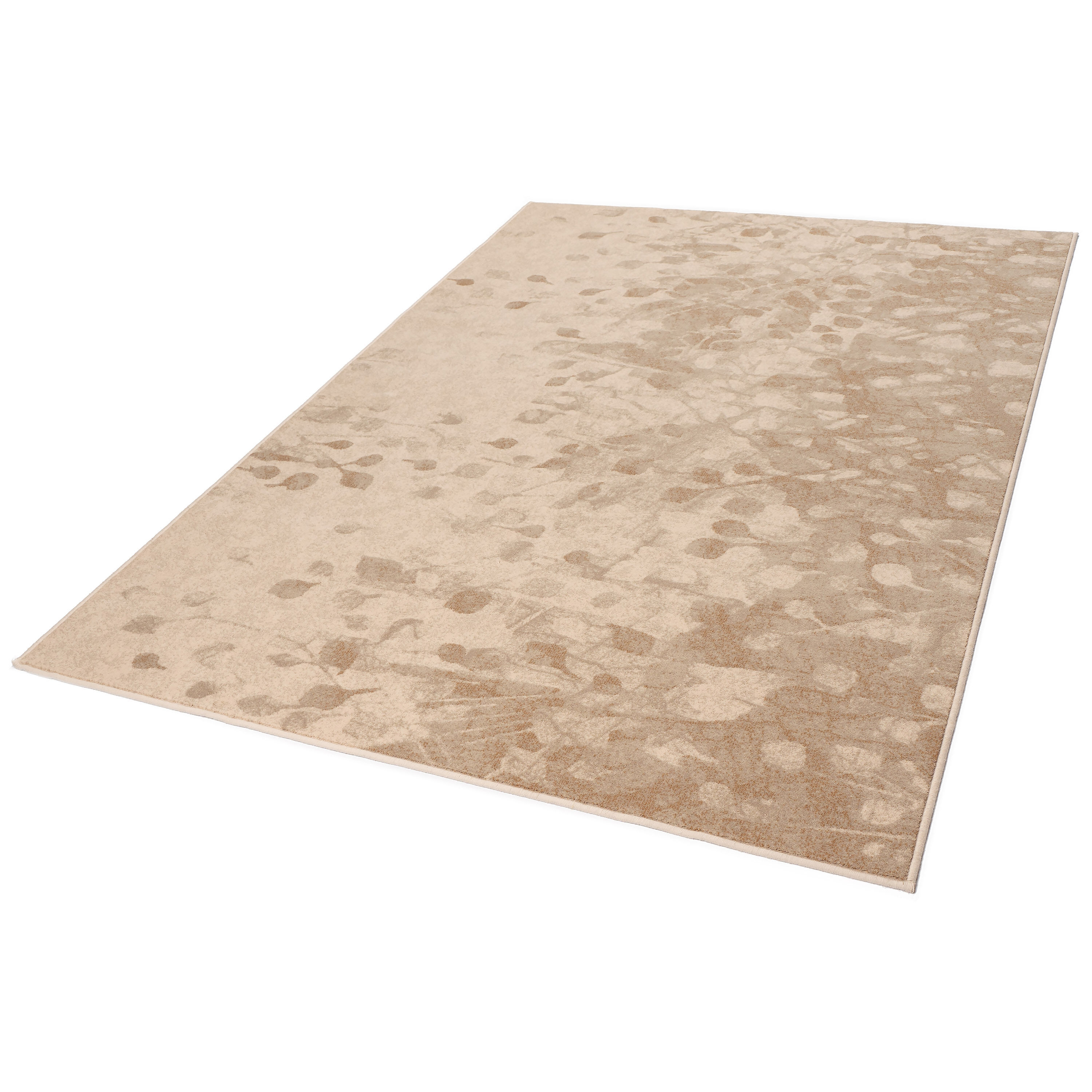 1.6x2.3 m beige and brown wool carpet