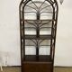 Vintage rattan and bamboo bookcase
