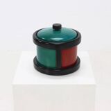 Postmodern Italian Wooden Ice Bucket by Pietro Manzoni 1980s