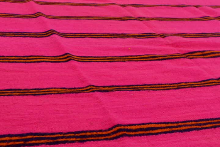 Shama shine, large pink breathable blanket rug 210 x 420 cm