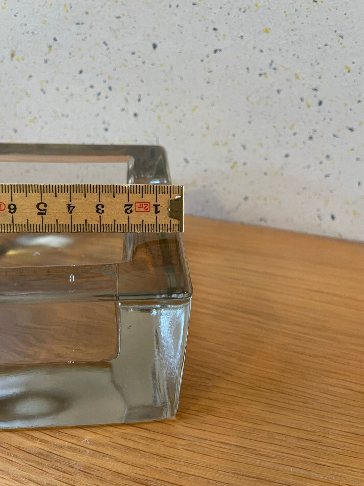 Glass block catchall