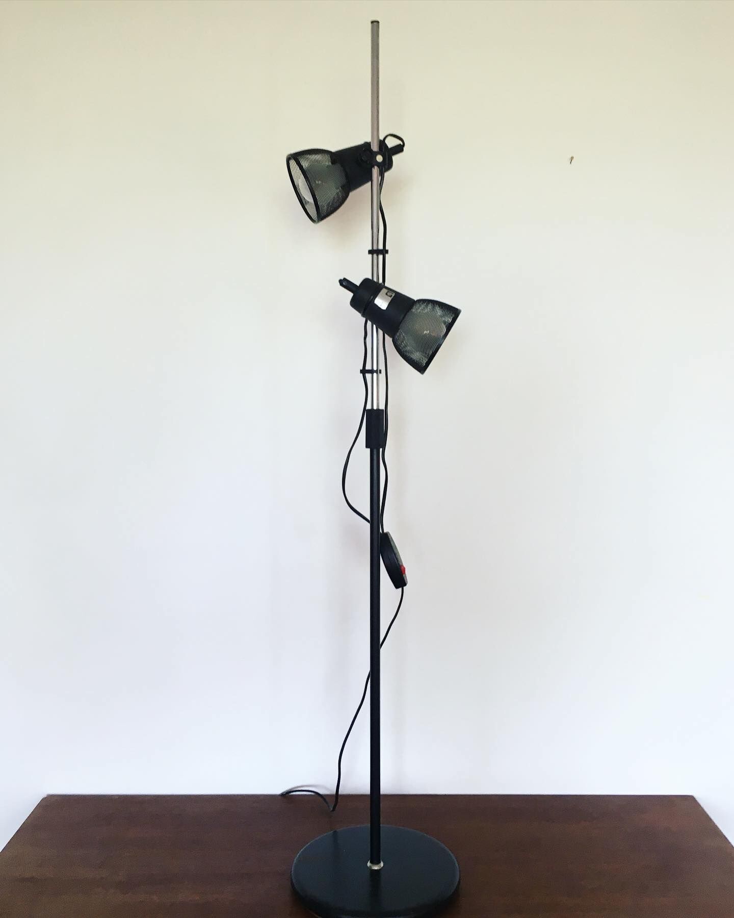 Black floor lamp 80s