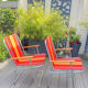 Pair of vintage folding camping chairs
