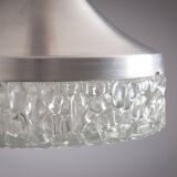 Sölken Leuchten pendant in aluminium and wood