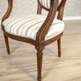 Early 19th Century Louis XVI French Walnut Armchair