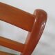 Solid cherry wood chairs and red velvet seat - Set of 4 - Louis Philippe style