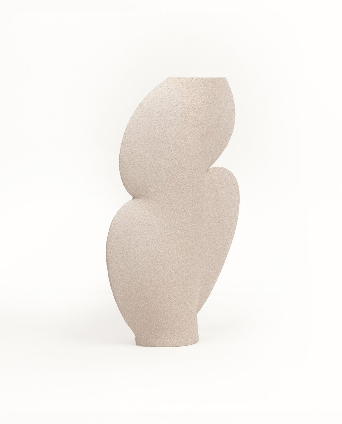Ceramic vase 'ellipse n°1- white'