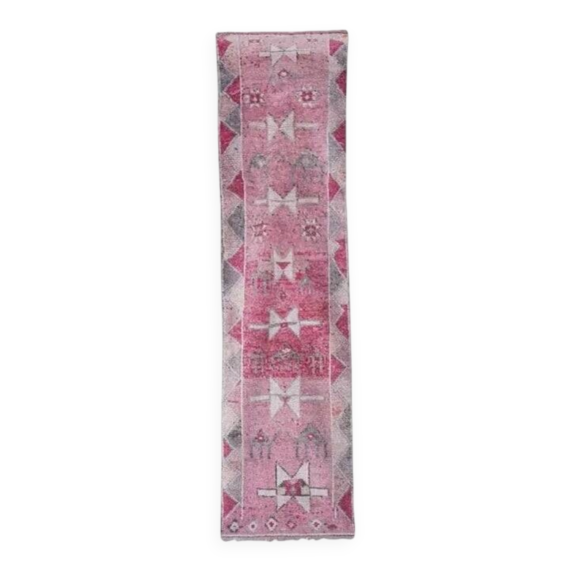 Vintage Turkish hallway rug 82x311 cm