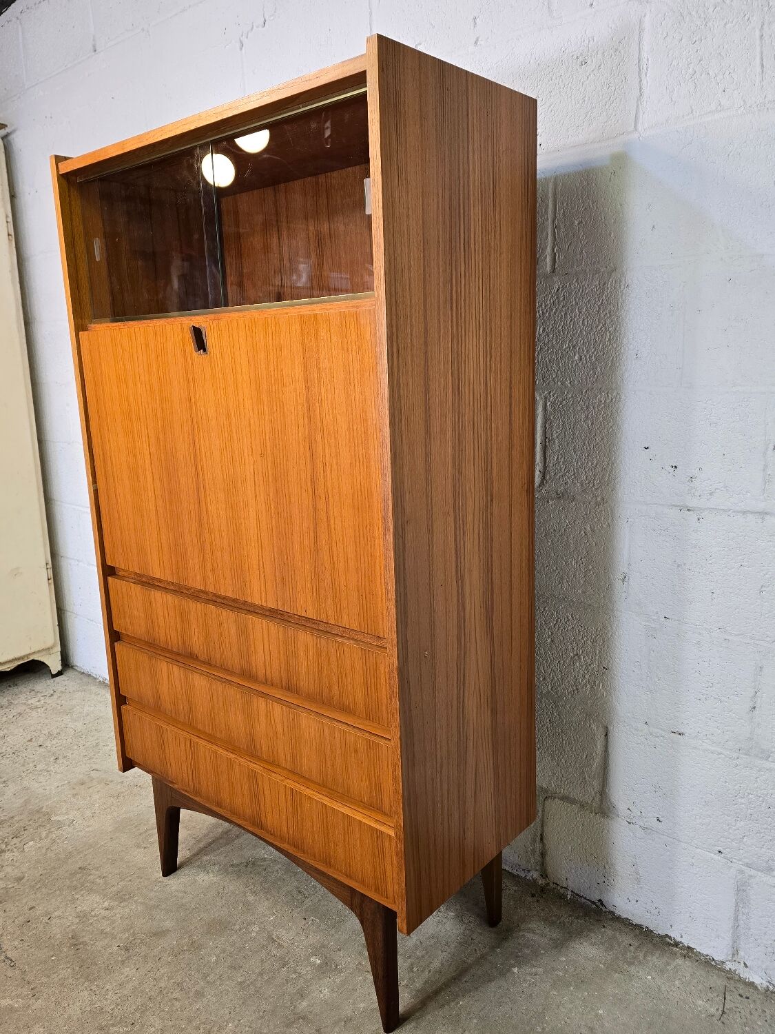 Scandinavian style display cabinet from the 1970s
