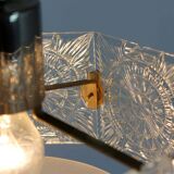 Lampe à Suspension Sculpturale Vintage en Verre par Kamenický Šenov, 1970s