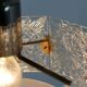 Vintage Sculptural Glass Pendant Lamp by Kamenický Šenov, 1970s