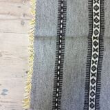 Tapis géométrique vintage tissé à la main fond gris234 X 151cm