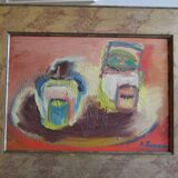 Antoine Ferrari (1910 1995) Still life Oil painting on canvas