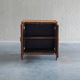 Vintage rattan & woven cane cabinet with 2 doors