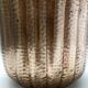Round Embossed Copper Cachepot / Vase in the style of Egidio Casagrande