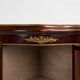 Vintage French Louis XV Style Corner Display Cabinet with Arched Glass, 195