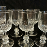 Lots de six verres cristal