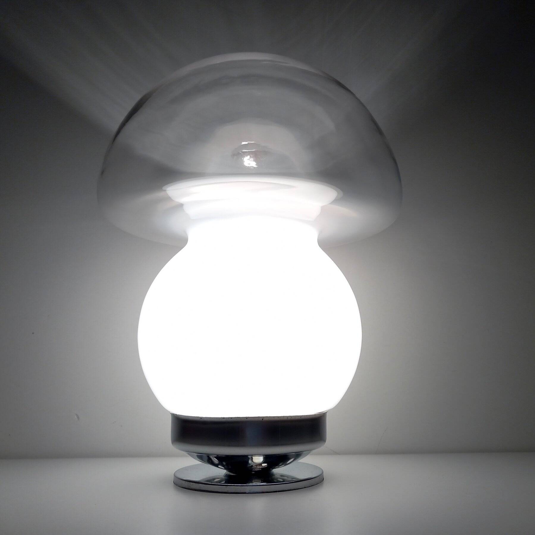 Vintage Table Lamp • Atomic Mushroom • Murano • Space Age • 1960