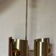 Lustre/suspension space age vintage 1970 alu brosse doree